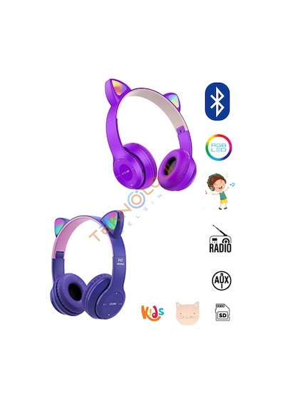 Teknoloji Gelsin P47M Bluetooth 5.4 Kedi Kulaklık