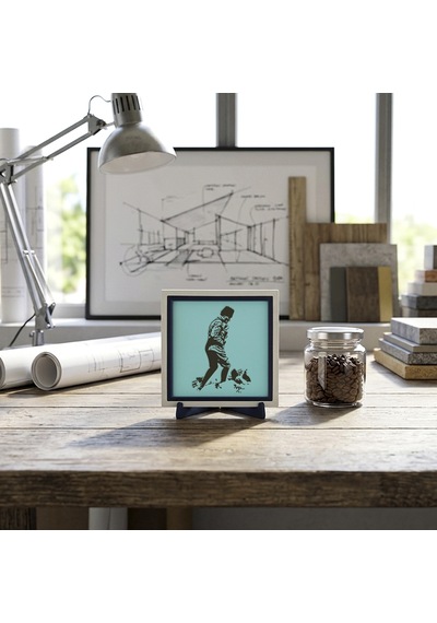 Modern Çizgili Atatürk Silüetli Masaüstü Objesi, Ev Ve Ofisiniz İçin Estetik Bir Dekor 10x10 Cm
