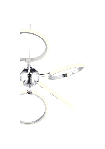 Ld 072 Model Krom 3 Renkli Salon Ve Oturma Odası İçin İdeal Alüminyum Avize, 65x70 Krom