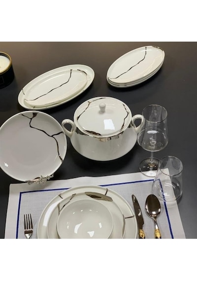 Leggno Chester Premium Silver Chep1001set24s 24 Parç. Yemek Tak