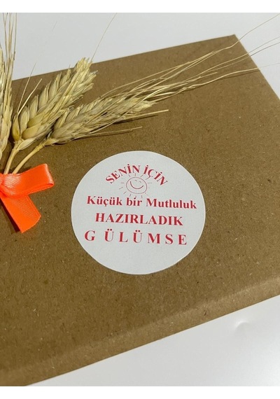 Senin İçin Yuvarlak Yapışkanlı Etiket 5x5 Cm 100 Adet