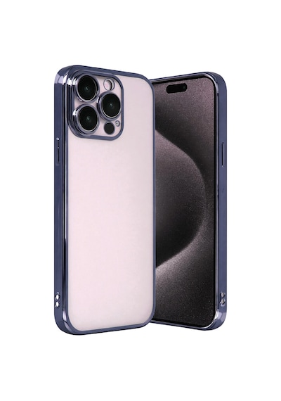 Newface - 462 - Apple İphone 15 Pro Max Razer Lensli Silikon - Cadde101 - - Lacivert