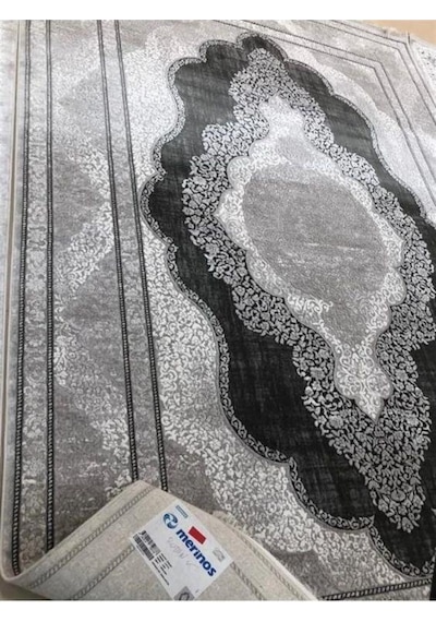 Merinos Halı Rodin 19772 095 Serisi Akrilik Salon Oturma Odası Halısı Gri