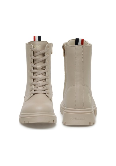 U.s. Polo Assn. Halles 3pr Bej Kadın Biker Bot 000000000101479760 Bej
