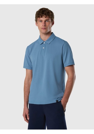 North Sails Kısa Kollu Pamuklu Erkek Polo Yaka T-shirt-33490 Açık Mavi