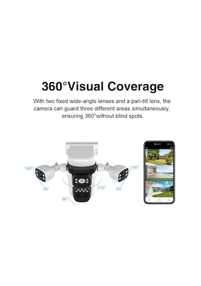 Vstarcam Bg621sr 3 Kameralı 6mp Güneş Panelli Sim Kartlı 4g Solar Kamera