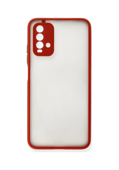 Xiaomi Redmi 9t Kılıf Montreal Silikon Kapak - Kırmızı 0.2M-Çok Renkli