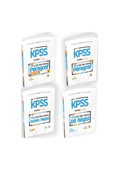 KPSS Türkçe KaraKutu  ÖSYM Çıkmış Altın Set Paket
