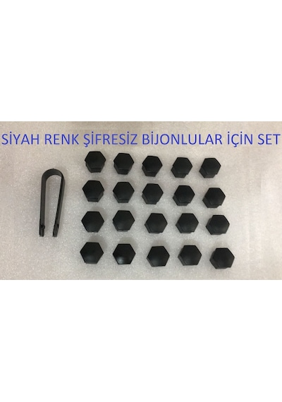 Audi A1 A3 A4 A5 A6 Q3 Q5 Q7 / Bijon Kapagi 20 Adet Set Siyah Gri 312719928