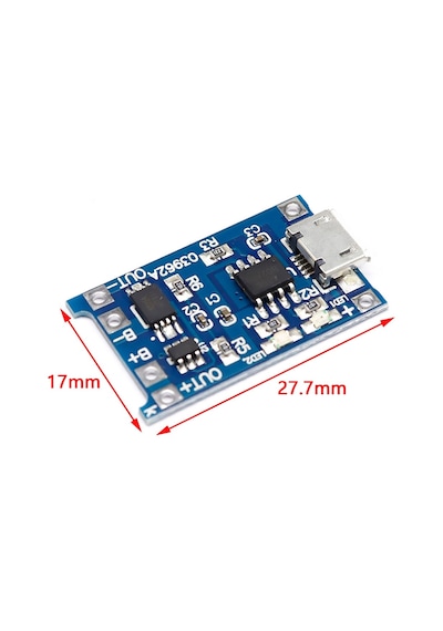 10 ADET MICRO USB 5 PİN ŞARJ DEVRESİ  ( TP4056 )