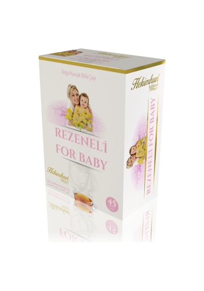 Hekimhan Bitkisel Rezeneli For Baby Doğal Karışık Bitki Çayı Süzen Poşet 2'li 45 x 2 G