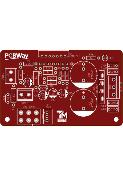 40 Watt Stereo Çift Kanal Class Ab Amfi Devresi Lm1876