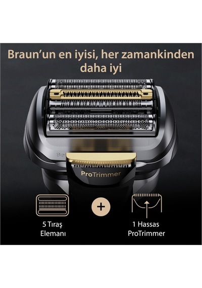 Braun Series 9 Pro+ 9577cc Islak & Kuru Tıraş Makinesi, Smartcare Merkezi, Powercase