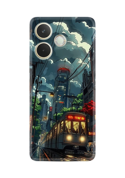 Oppo A5 Pro 5g Kılıf Boutique Baskılı Resimli Train Pcode -049