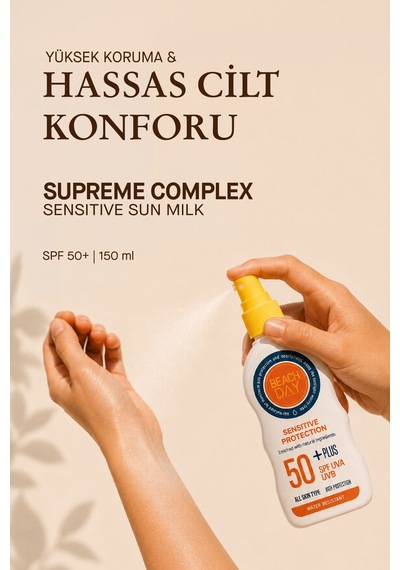 Beach Day Supreme Complex Broad Sensitive Sun Milk SPF50+ 150 ML