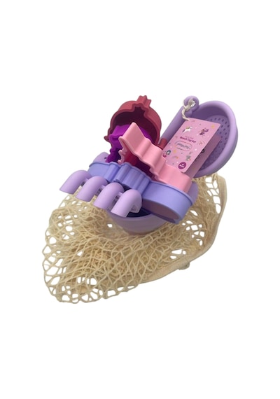 Playnjoy - Silikon Plaj Oyuncak Seti - 10 Parça - Lila