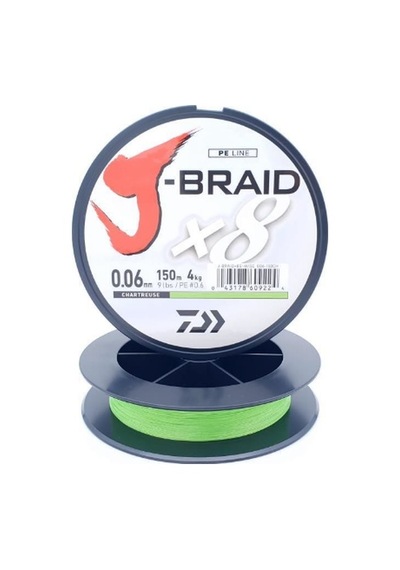 Daiwa Jbraid 8b Chartreuse 150m İp Misina Makaslı - 0.20mm 0.20  MM