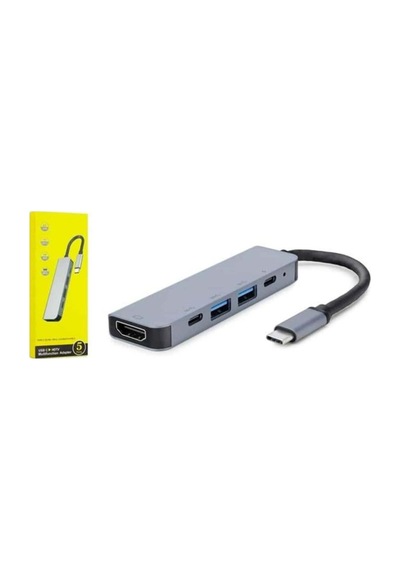 Macbook Pro/air Uyumlu Usb Type-c 8 In 1 Hub Dönüştürücü Çevirici Çoklayıcı Usb Hdmı Micro Sd 8 Giri Diğer