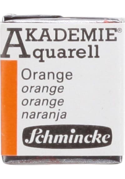Schmincke Akademie Aquarell Yarım Tablet Sulu Boya 330 Orange