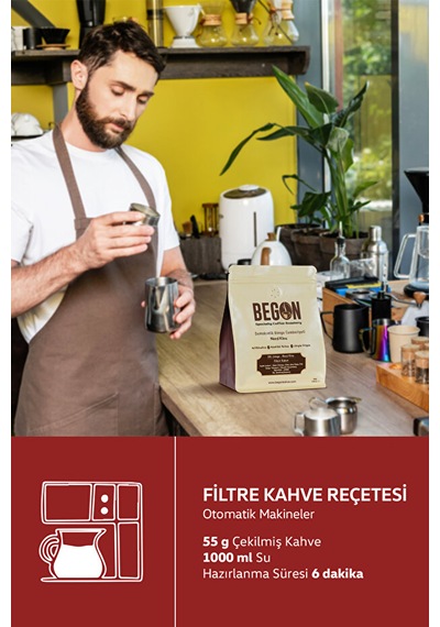 Begon Kahve Nord Kivu Premium Espresso & Filtre Kahve Çekirdek Tanışma Paketi 250g X 2 Adet Çekirdek Kahve