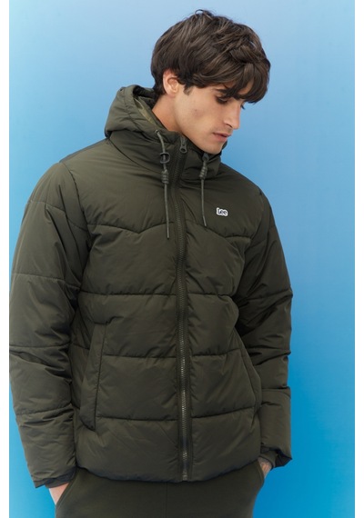 Lee Regular Fit Normal Kesim Kapüşonlu Haki Şişme Mont L88Bny300 Yeşil Lee Regular Fit Normal Kesim Kapüşonlu Haki Şişme Mont L88Bny300 Yeşil