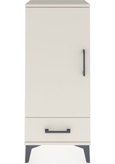 Arges Komodin 3 Raflı Tek Çekmeceli Tek Kapaklı 44x30x106 Aytaşı-aytaşı Aytası