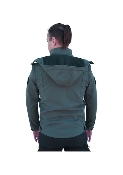 Uniprom Taktikal Softshell Mont Kollar Ve Kapşon Çıkabilir Erkek-Haki