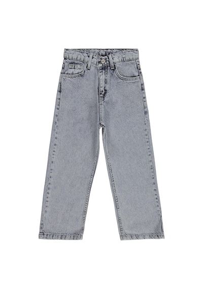 Civil Boys Baggy Kalıp 6-9 Yaş Pantolon Kot - Mavi Buz Mavi