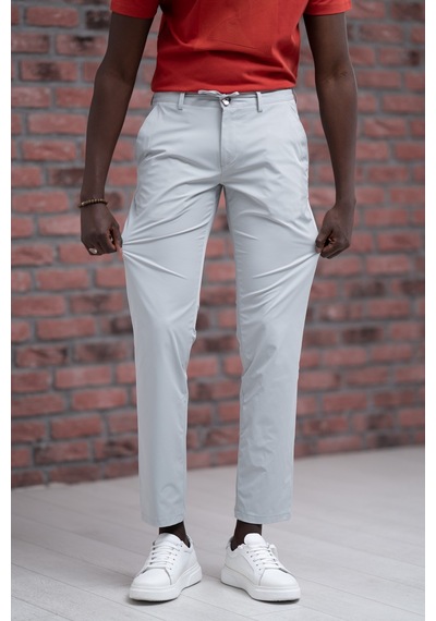 Paul Martin Regular Fit Likralı Paraşüt Kumaş Beli İplikli Ve Lastikli Jogger Pantolon gri