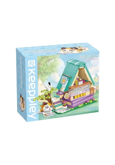 Kp28018 Keeppley Lovely Street - Calico Cat Comic House 324 Parça Yapım Seti