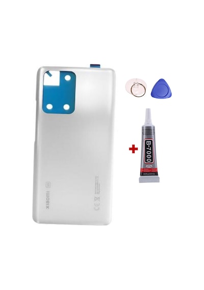 Xiaomi Mi 11t Beyaz Arka Kapak Batarya Kapağı Pil Kapağı Yapışkan Ve Sökme Aparatıyla Beraber Full Set Beyaz