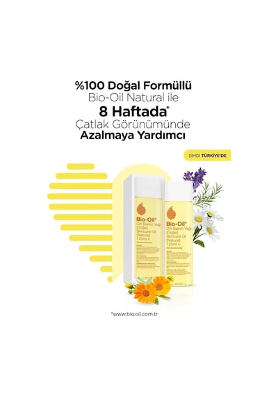 Mey İthalat Bio-oil Çatlak Karşıtı Ve Natural Cilt Bakım Yağı 125 Ml