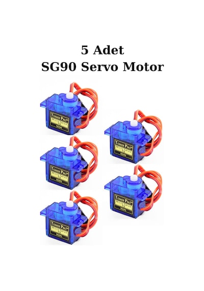 5 Adet Sg90 Servo Motor 9gr 180 Derece