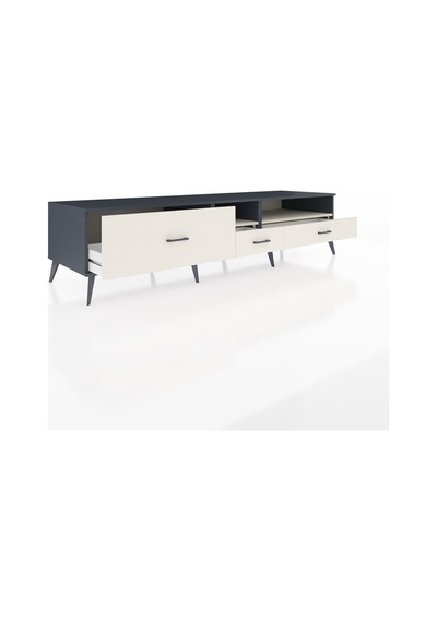 Kronos Tv Ünitesi 2 Raflı 3 Çekmeceli 220x59x51 Antrasit-aytaşı Aytası/aytası - Antrasıt Kronos Tv Ünitesi 2 Raflı 3 Çekmeceli 220x59x51 Antrasit-aytaşı Aytası/aytası - Antrasıt
