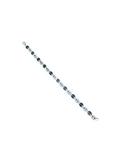 Ferizz Ferizz 316L Çelik Siyah-Beyaz Zincir Erkek Set Set-137 Siyah
