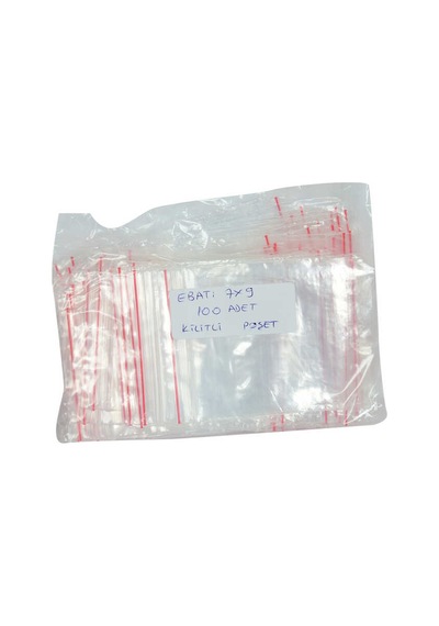 Kilitli Naylon Torba Poşet 7x9 Cm Şeffaf 100 Adet 1 Paket Renkli
