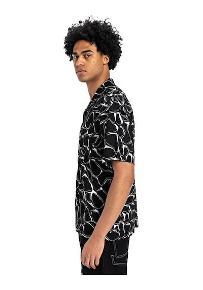 Quiksilver Mercury Chrome Ss Shirt Erkek Günlük Gömlek Eqywt04626-blmc Siyah Siyah