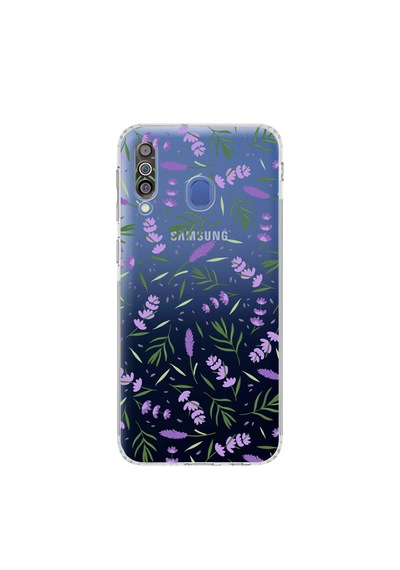 Samsung Galaxy M30 İle Uyumlu Water Color 3 Kamera Korumalı Şeffaf Kılıf Şeffaf