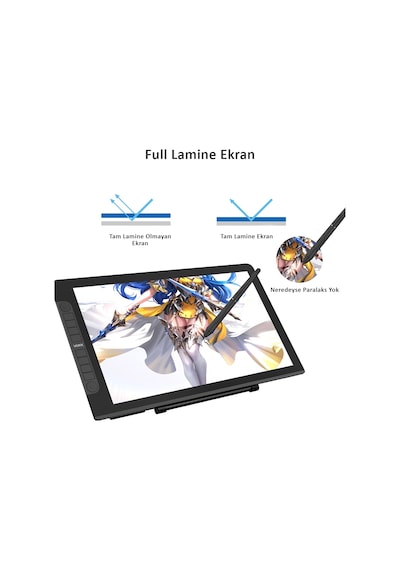 Veikk VK2200Pro 21.5" IPS Full HD Tam Lamine Ekran 8 Kısayol 2 Scroll Tuşlu Sağ/Sol El Grafik Tablet
