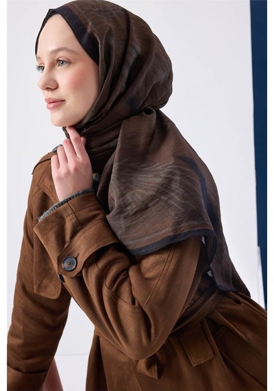 Silk Home Urban Hours Pera Kahverengi Mayda Şal 190 70 Çok Renkli