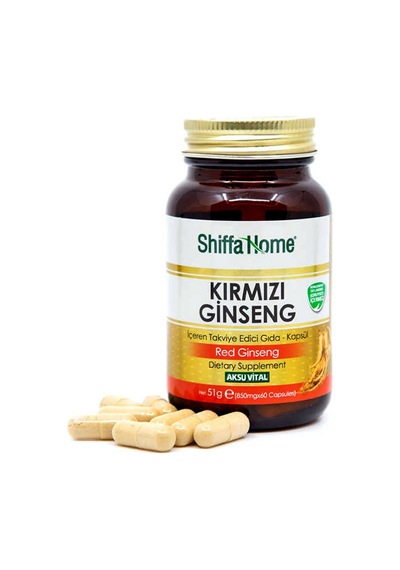 Shiffa Home (Aksuvital) Kırmızı Ginseng 850 MG 60 Kapsül x 2 Adet