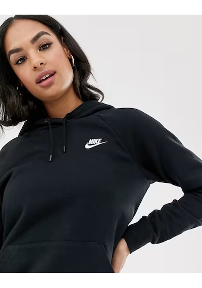 Nike Sportswear Essential Po Hoodie Kapüşonlu Sweatshirt Siyah