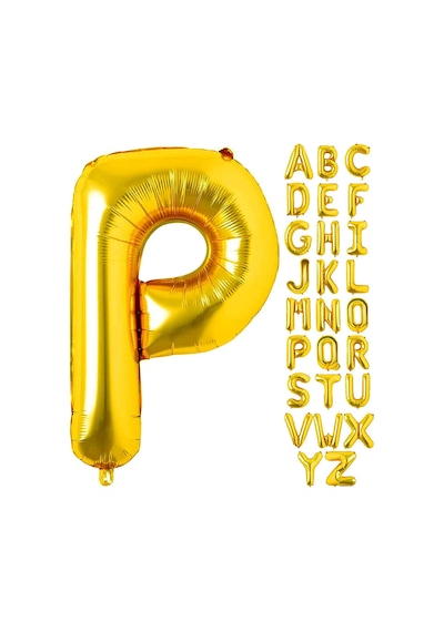 P Harf Gold Folyo Balon16 İnç 36 cm