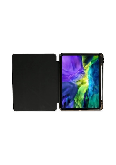 Samsung Galaxy Uyumlu, P610 Tab S6 Lite 10.4 Kılıf Kalemlikli Mars Tablet Kılıfı - Siyah