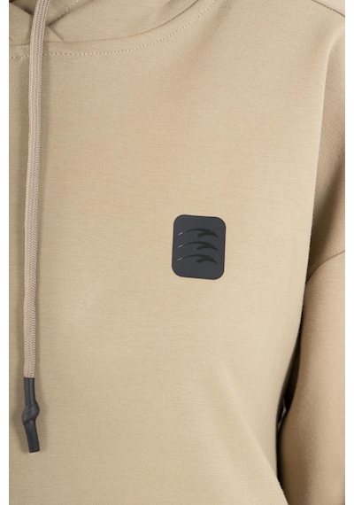 Maraton Sportswear Comfort Kadın Kapşonlu Uzun Kol Basic Açık Vizon Sweatshirt 21915-açık Vizon Açık Vizon
