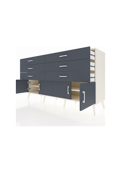 Hyperion Konsol 2 Raflı 6 Çekmeceli 4 Kapaklı 176x44x99 Aytaşı-an Aytaşı-antrasit Hyperion Konsol 2 Raflı 6 Çekmeceli 4 Kapaklı 176x44x99 Aytaşı-an Aytaşı-antrasit