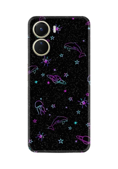 Vivo Y16 Kılıf Resimli Desenli Silikon Platinium Series Samsung Galaxy Uyumlu Yunus Göz 1860