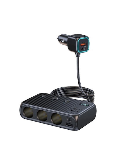 Araç Çakmaklık Çoğaltıcı Usb Type-c Şarj Aleti Mt-a9875
