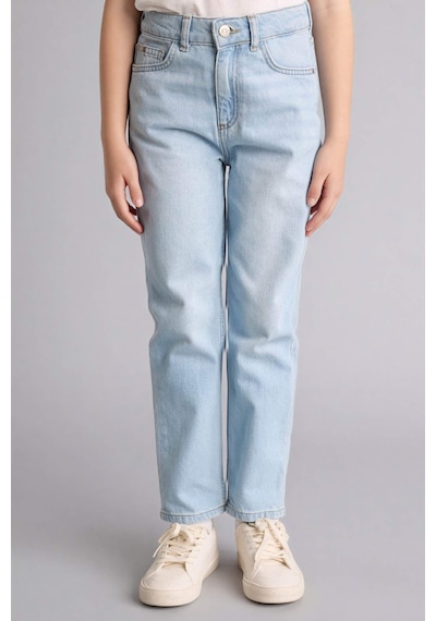 Defacto Mom Fıt Geniş Paça Jean Pantolon Kız Çocuk G0255a826smnm39 Mavi-nm39