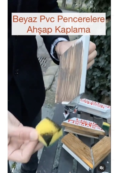 Protekote Beyaz Pvc Pencerelere Ahsap K